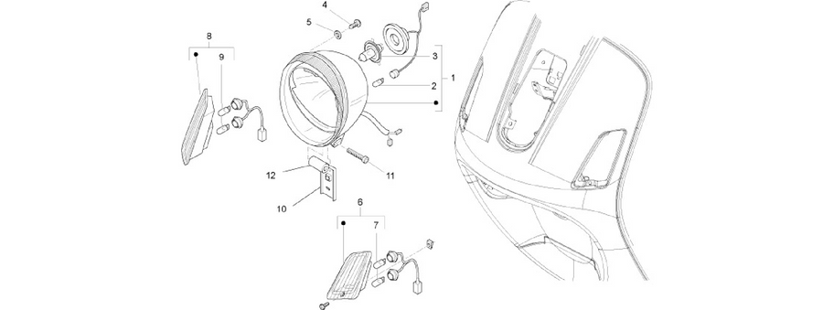 Front headlamps - Turn signal lamps