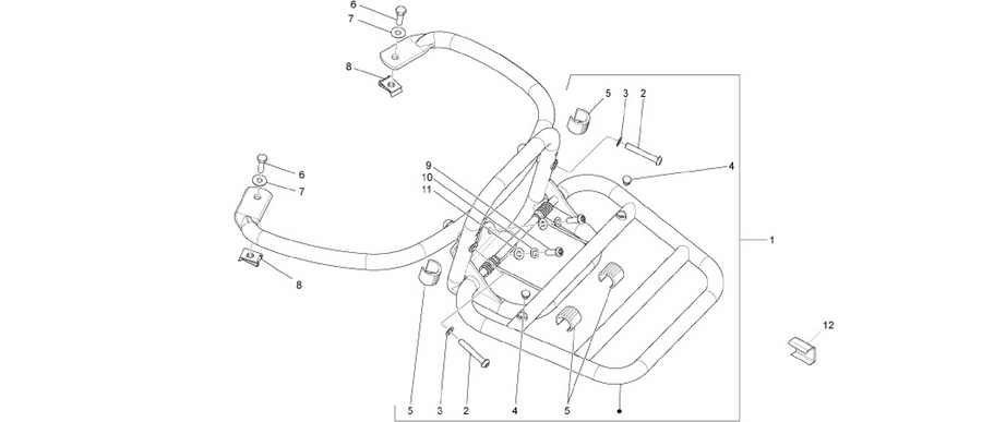 Rear luggage rack