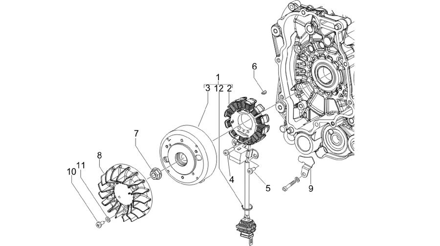 Flywheel magneto