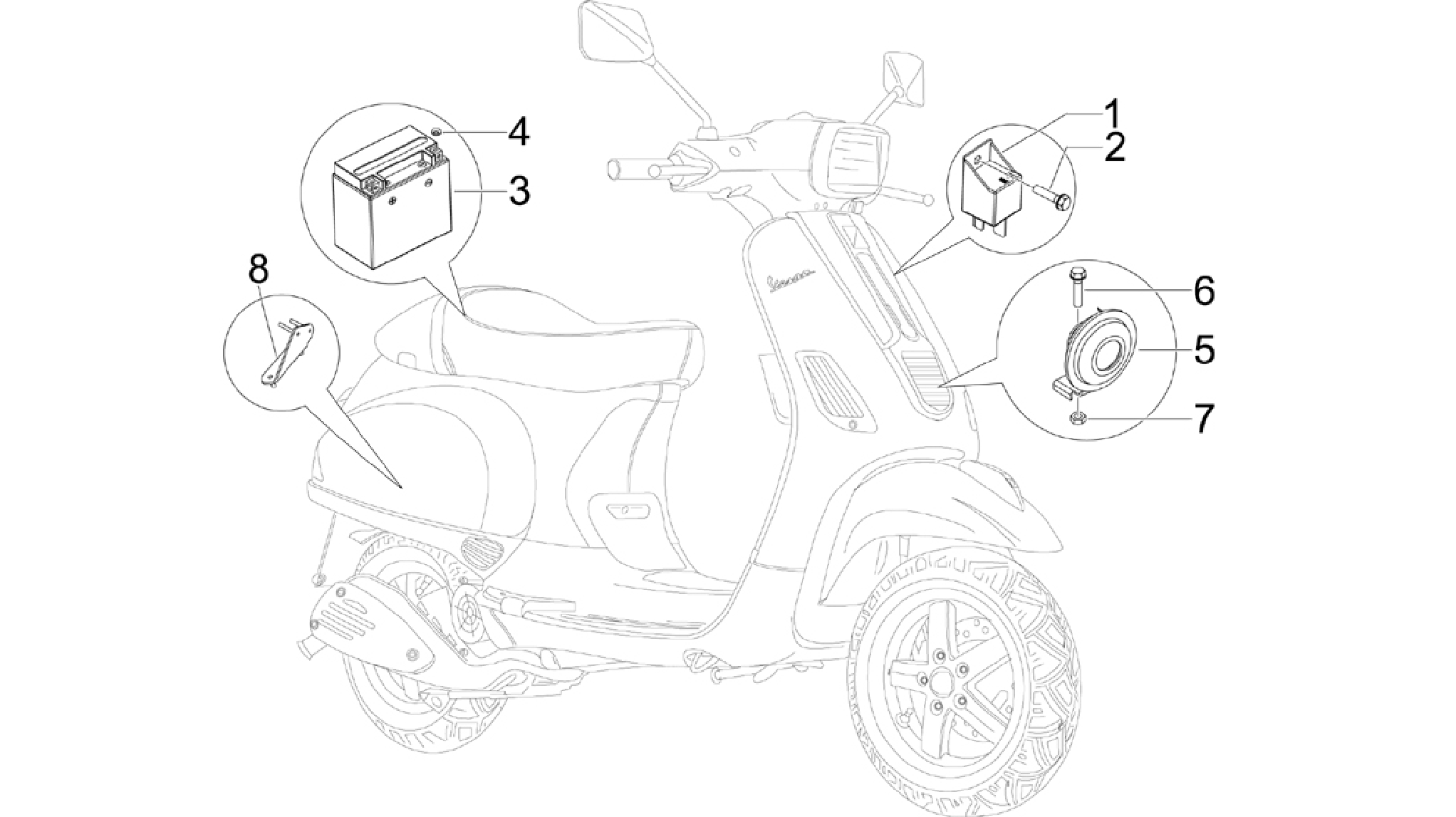 Remote control switches - Battery - Horn