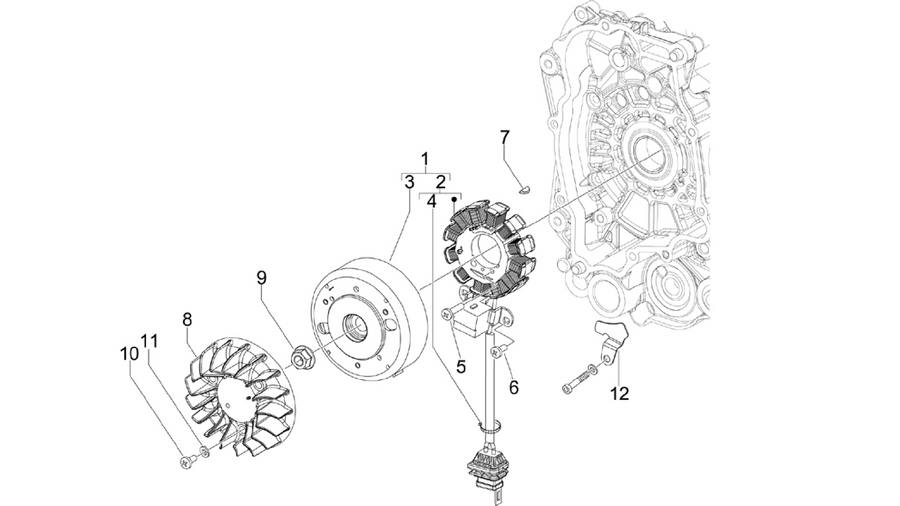 Flywheel magneto