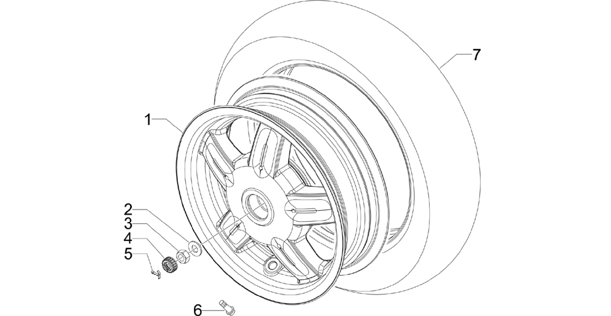 Rear wheel