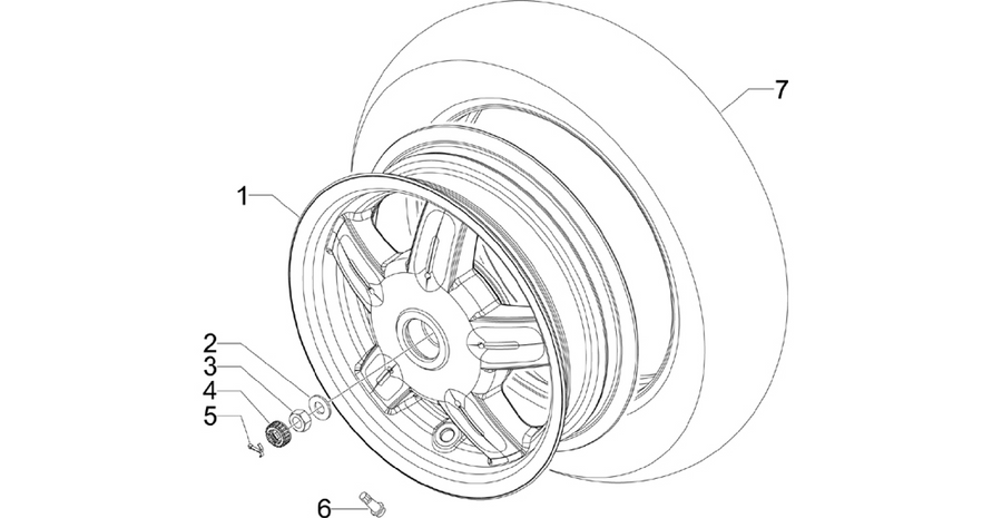 Rear wheel