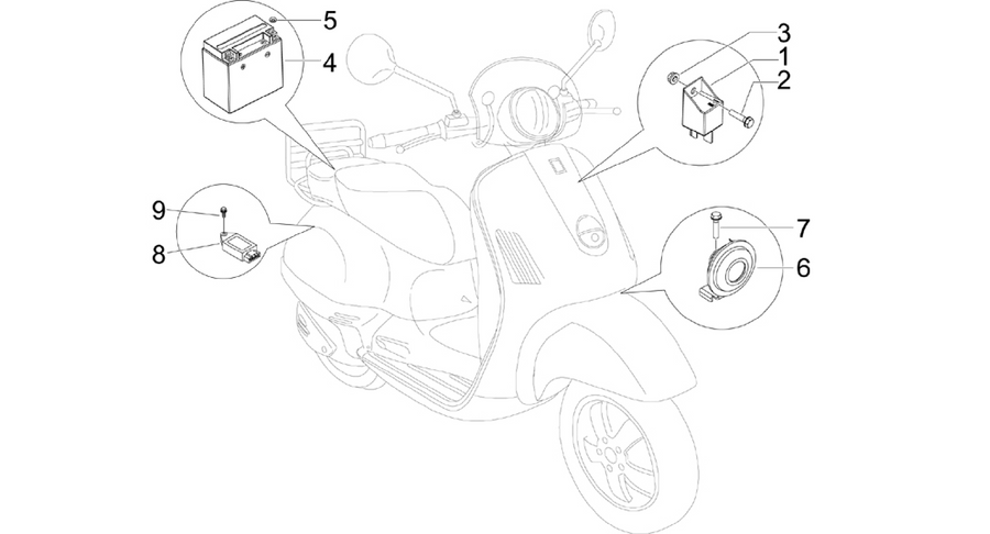 Remote control switches - Battery - Horn