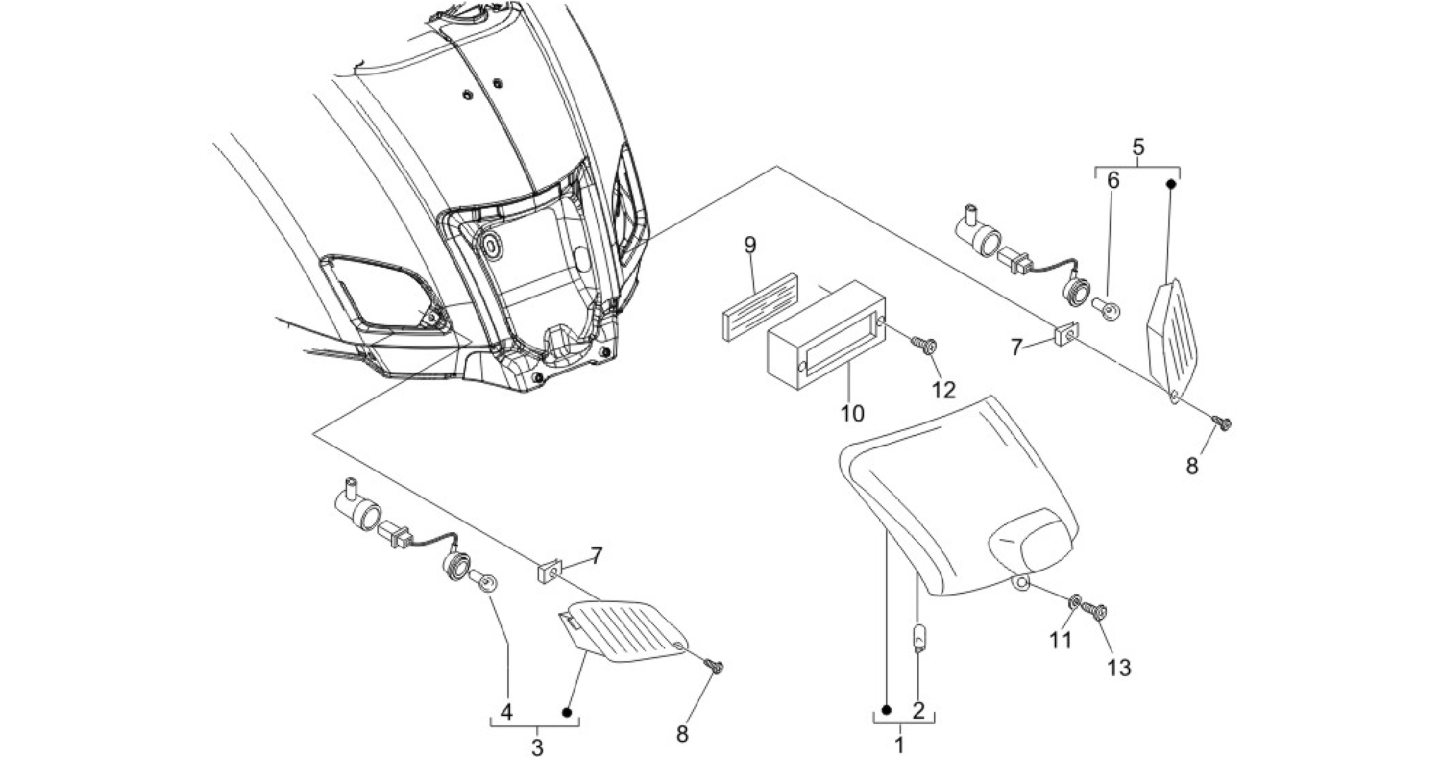 Rear headlamps - Turn signal lamps
