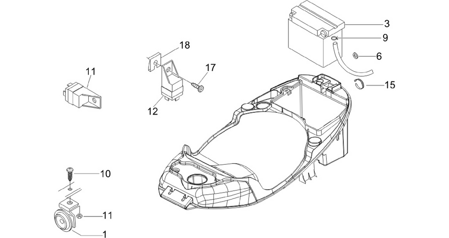 Remote control switches - Battery - Horn