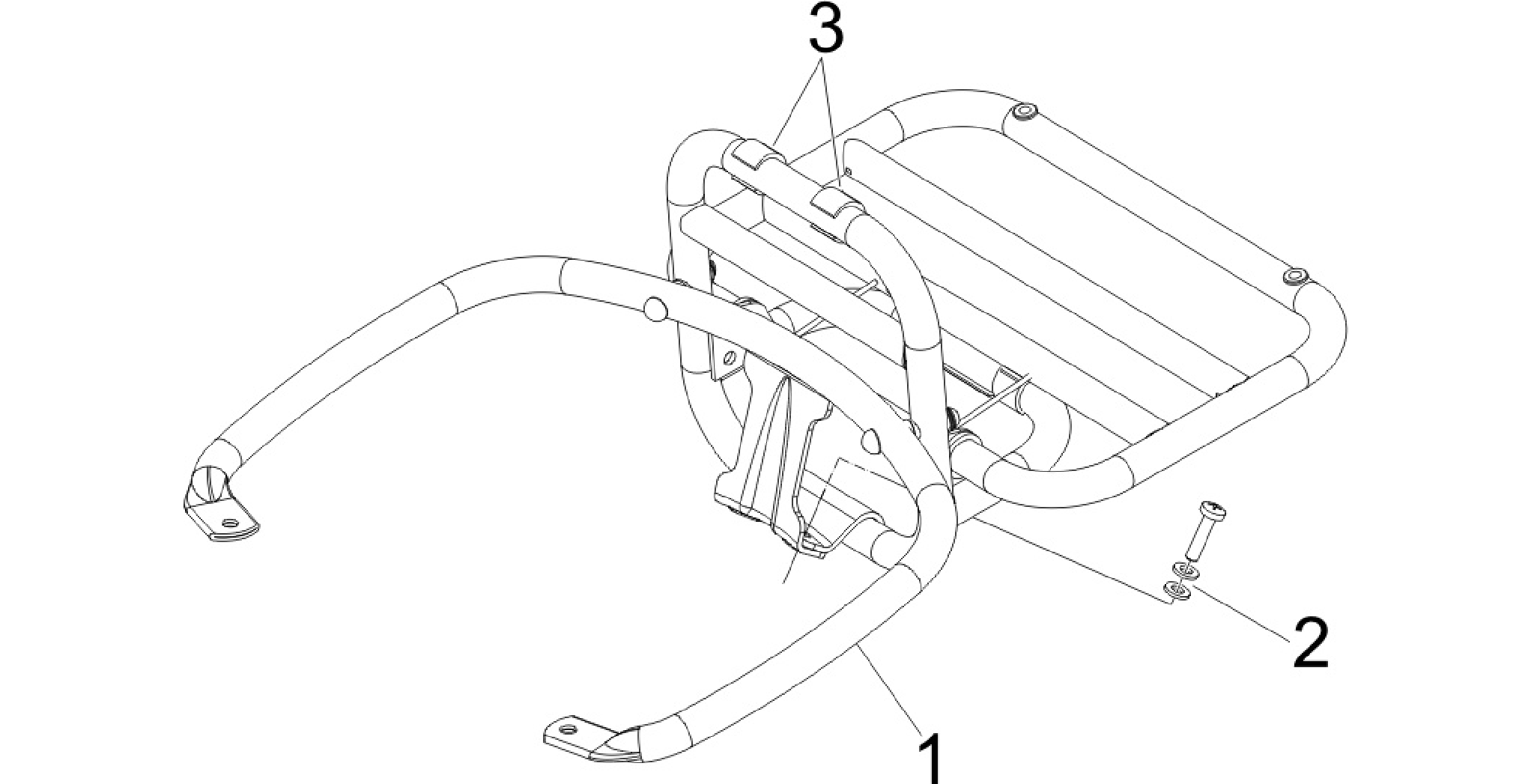 Rear luggage rack