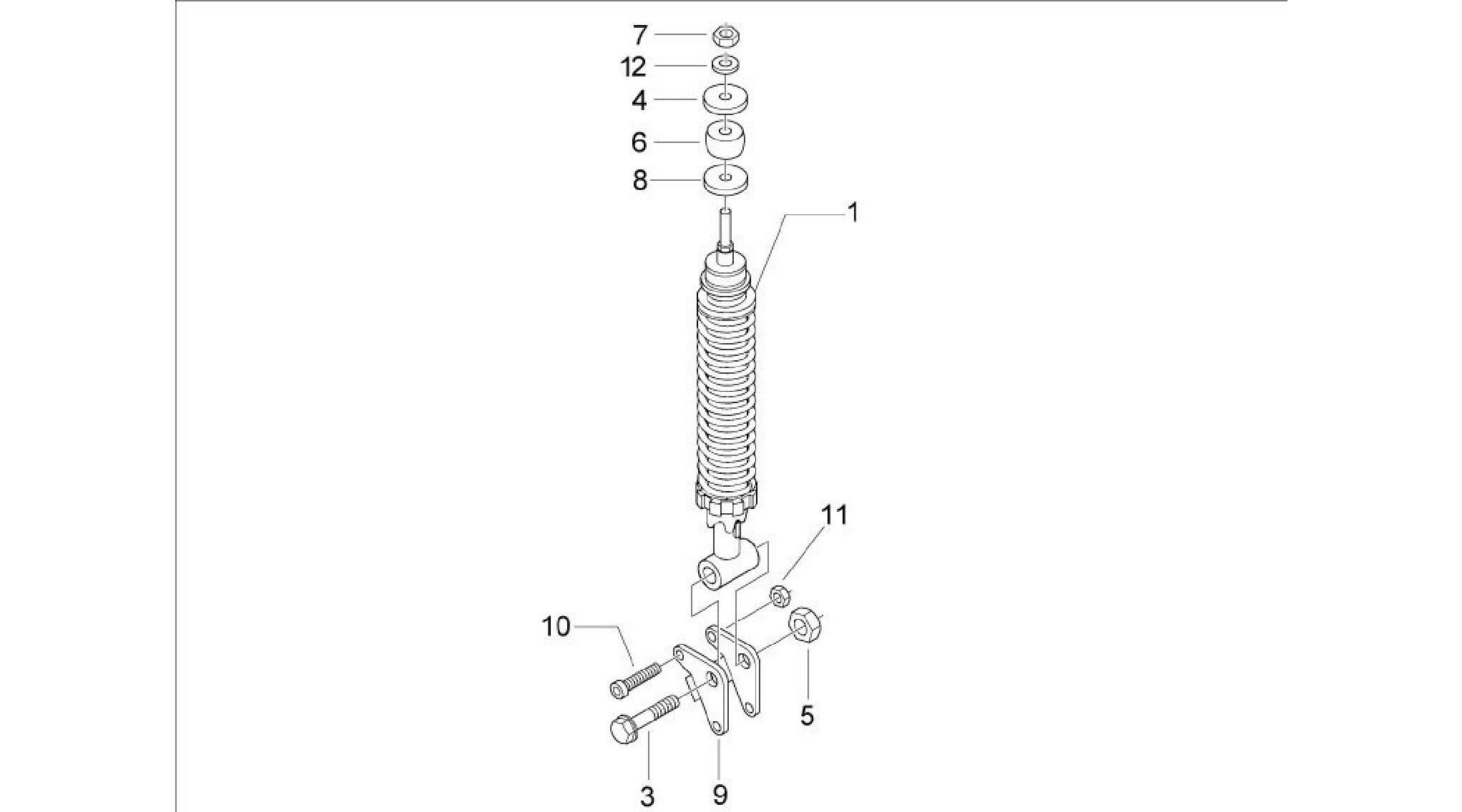 Rear suspension - Shock absorber/s