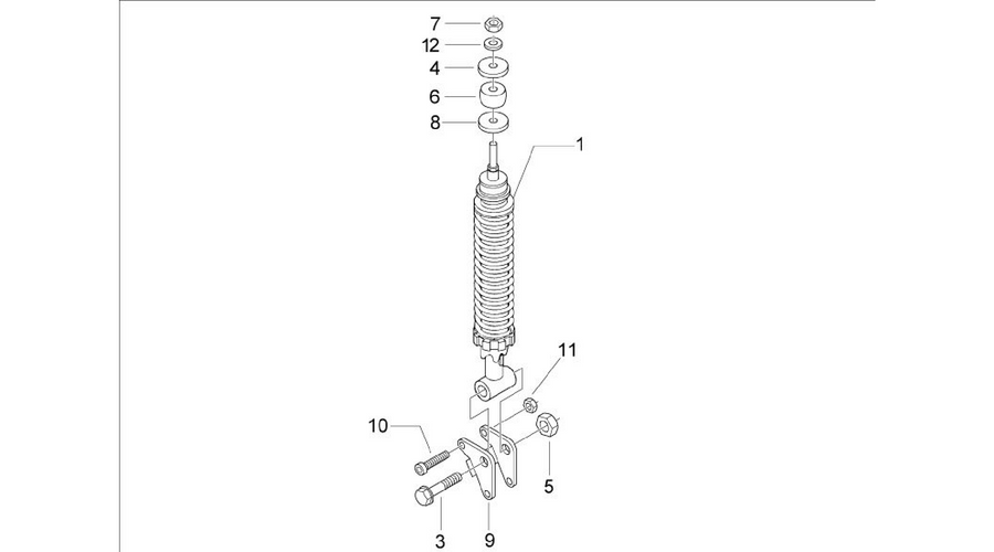 Rear suspension - Shock absorber/s