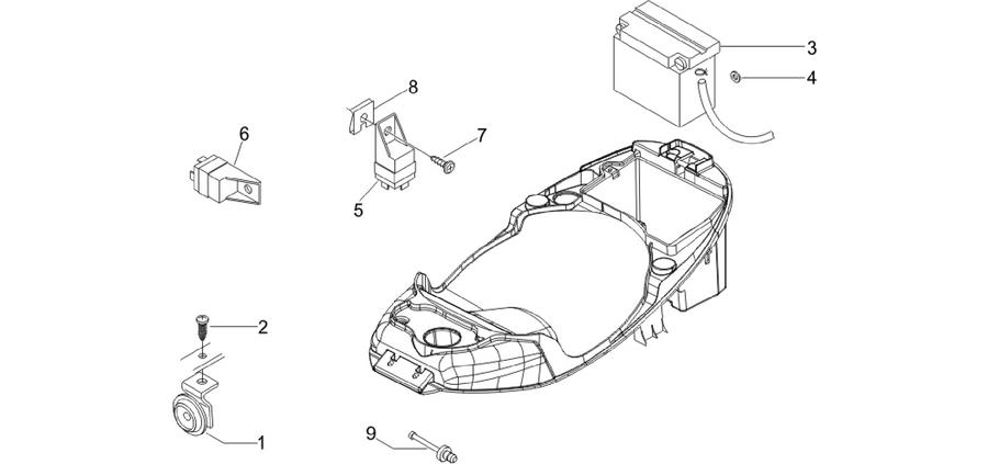 Remote control switches - Battery - Horn