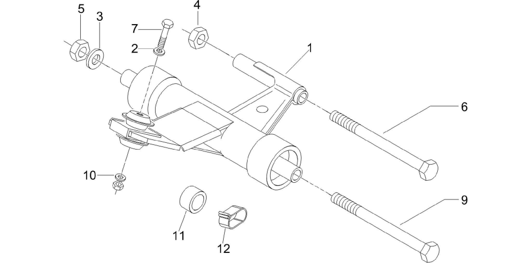 Swinging arm