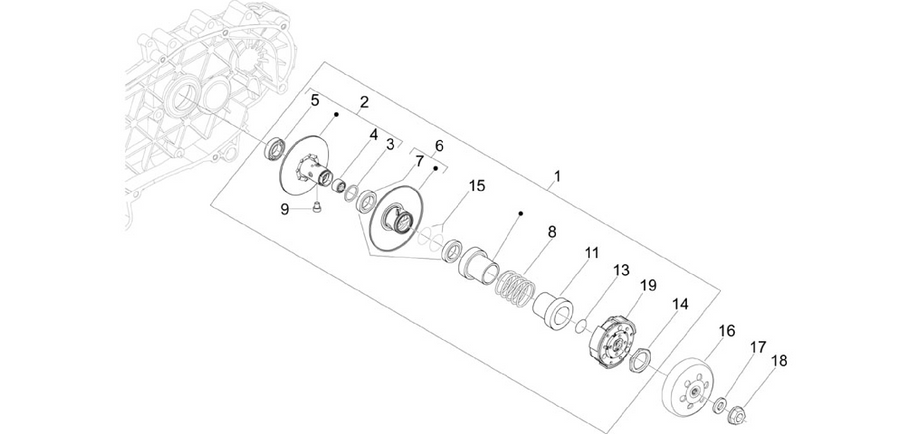 Driven pulley