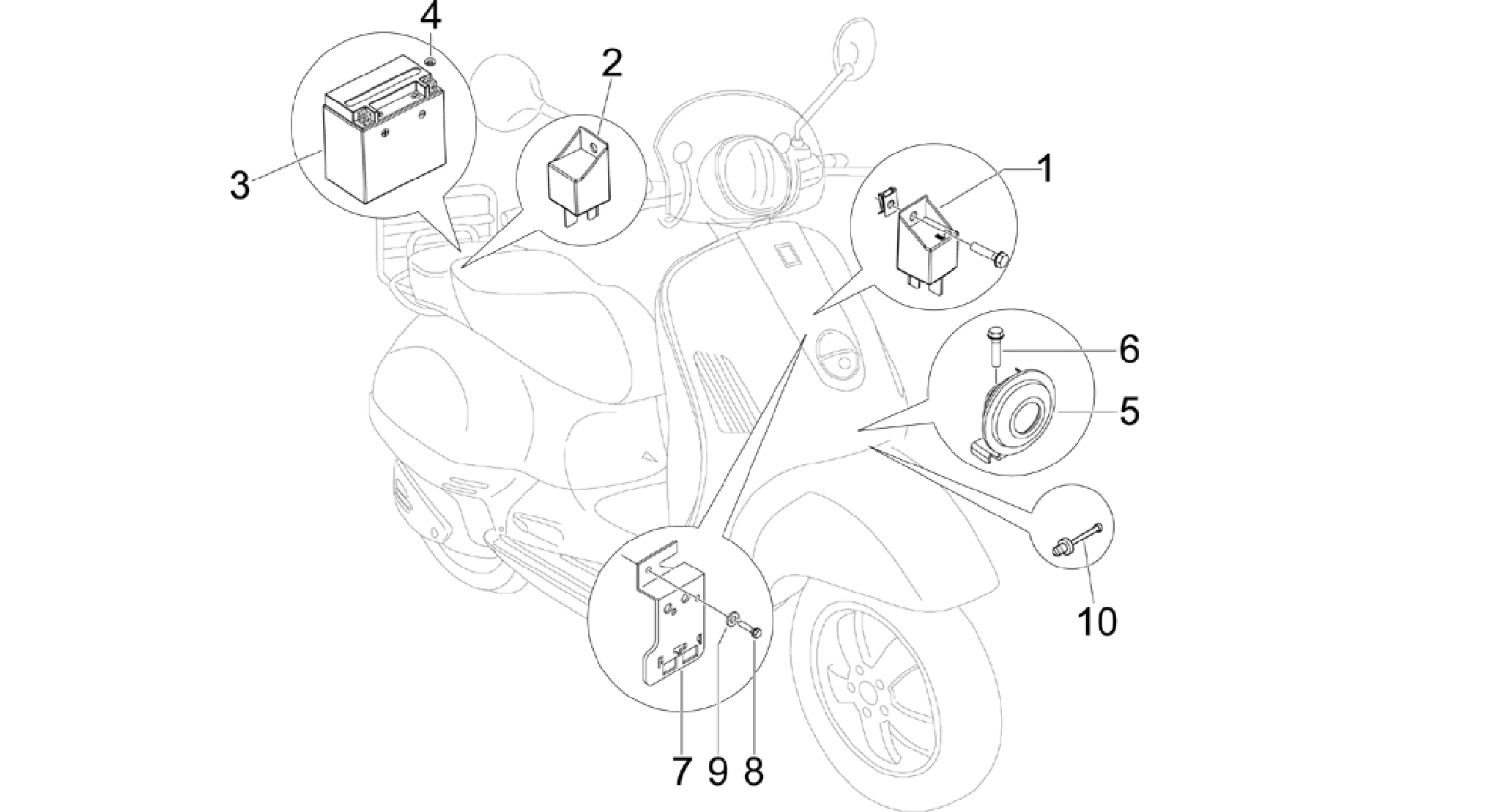 Remote control switches - Battery - Horn
