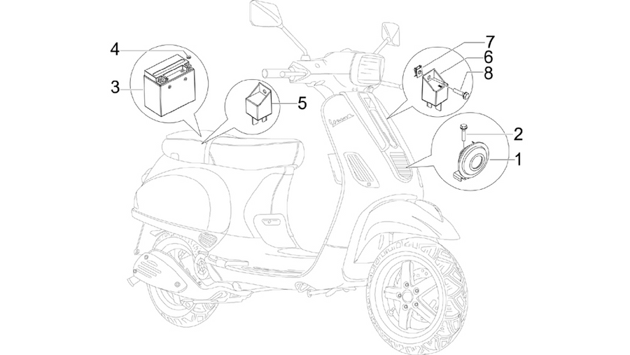 Remote control switches - Battery - Horn