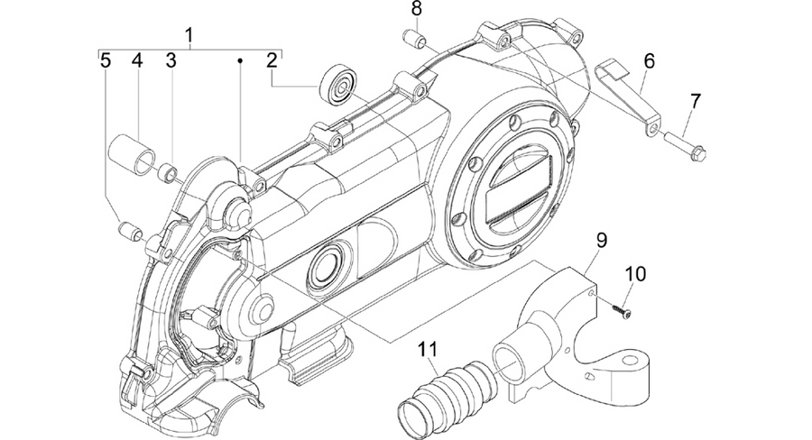 Crankcase cover - Crankcase cooling