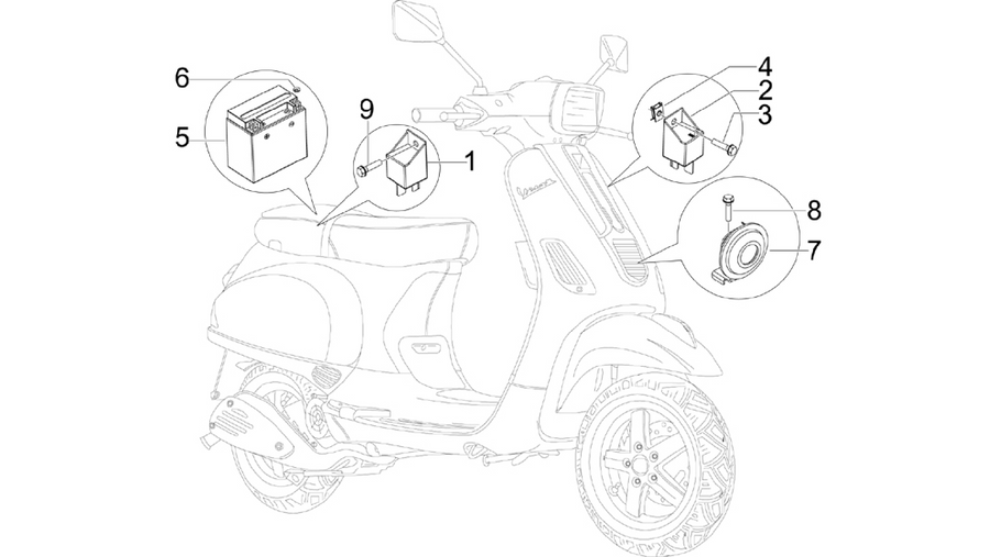 Remote control switches - Battery - Horn
