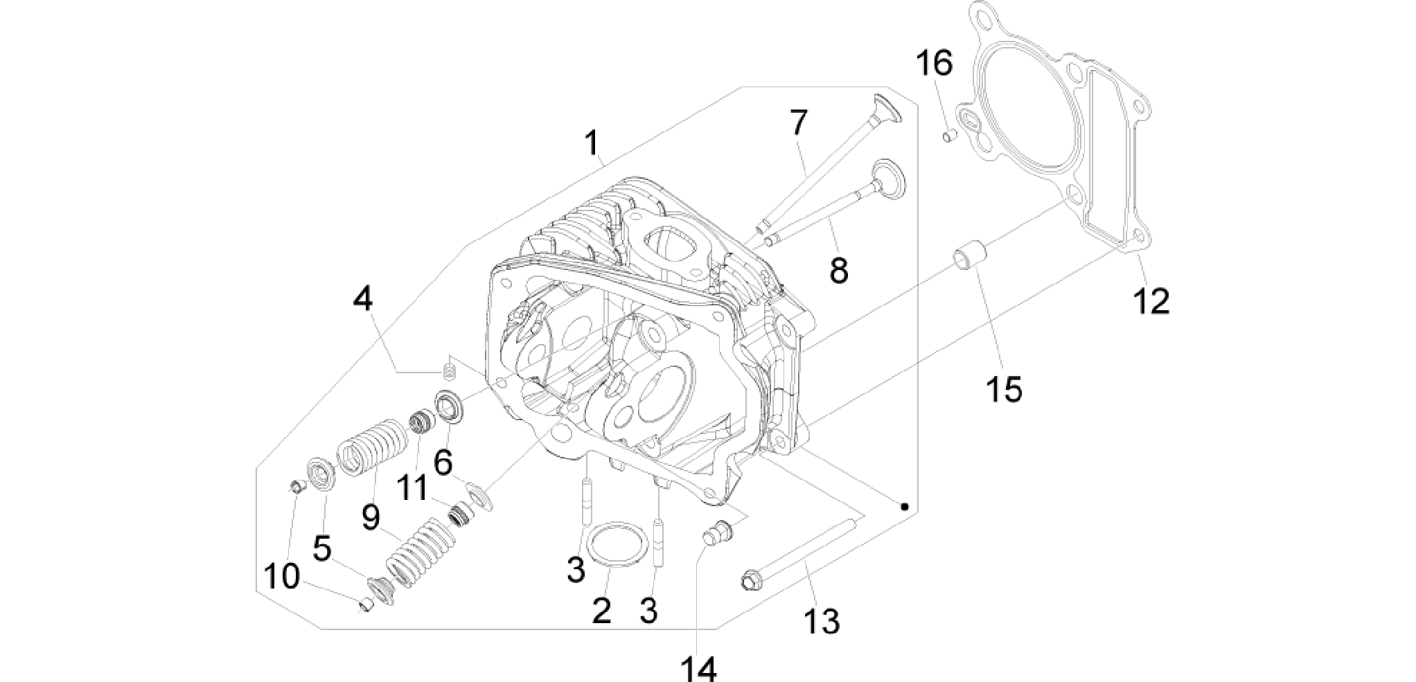 Cylinder head unit - Valve