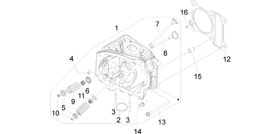 Cylinder head unit - Valve