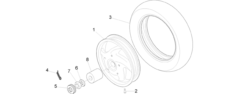 Rear wheel