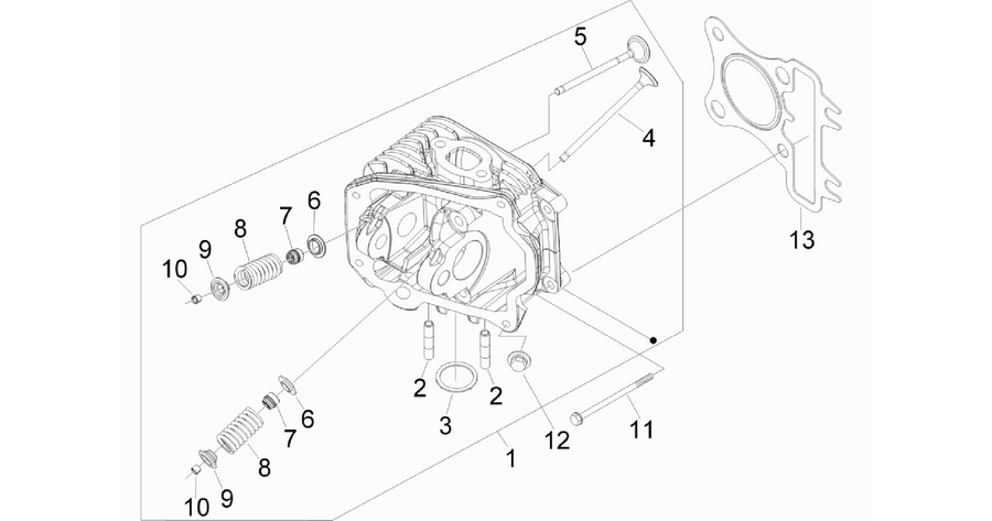 Cylinder head unit - Valve