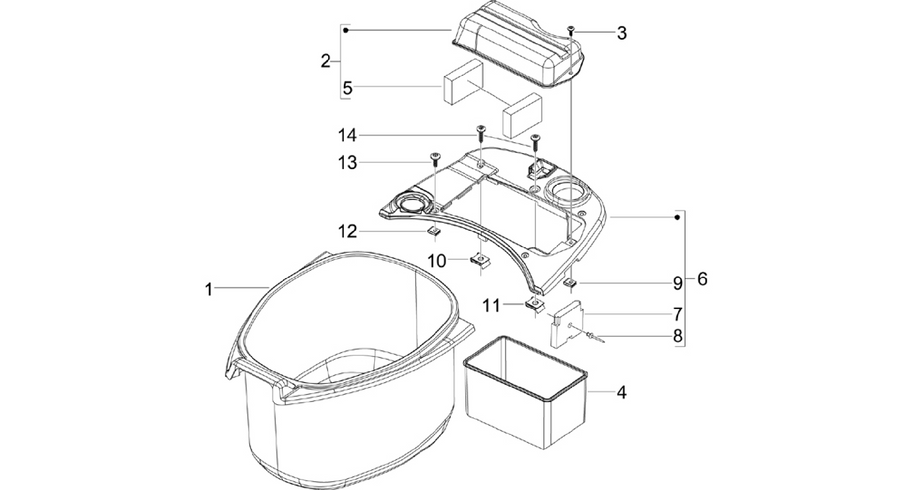 Helmet huosing - Undersaddle