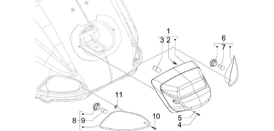 Rear headlamps - Turn signal lamps