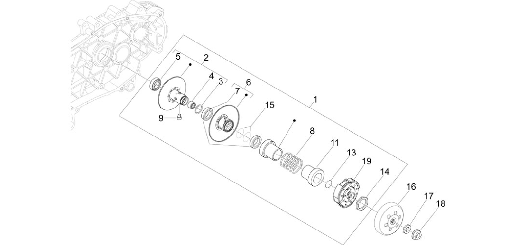 Driven pulley