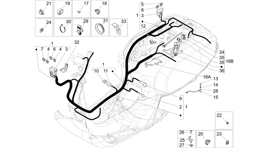 Main cable harness