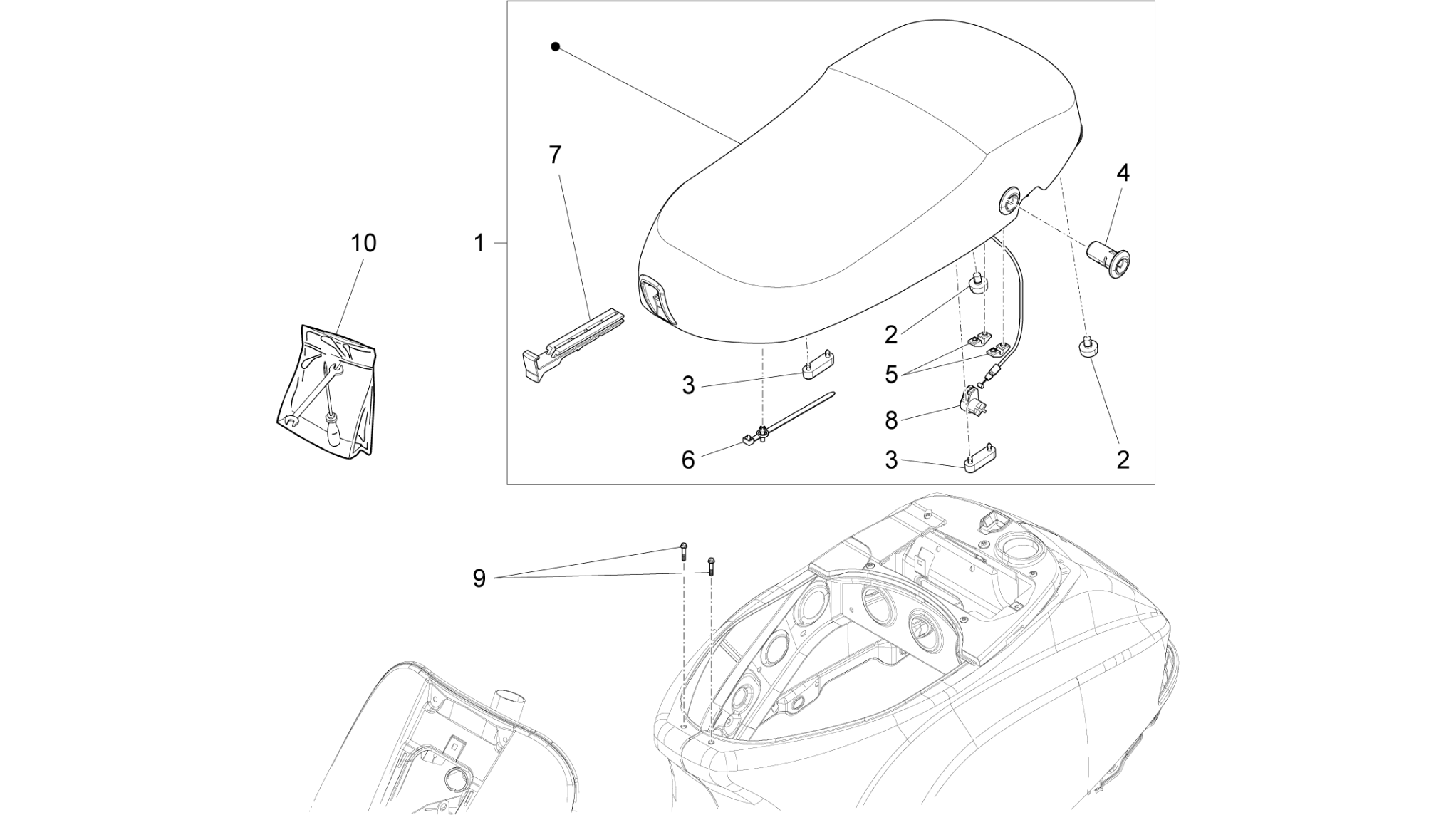 Saddle/seats