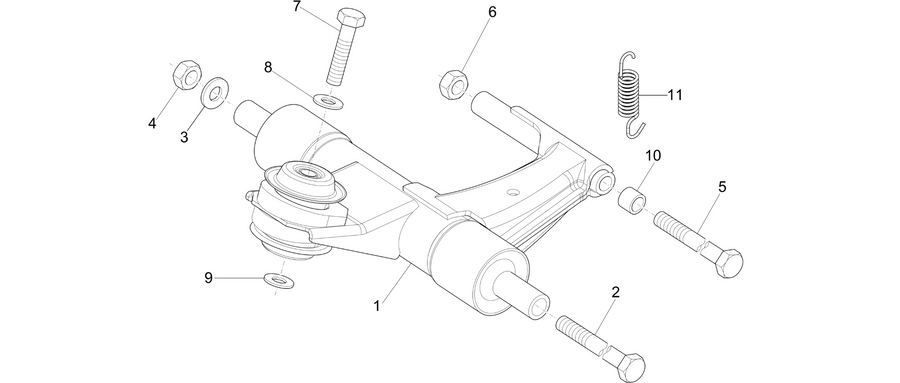 Swinging arm