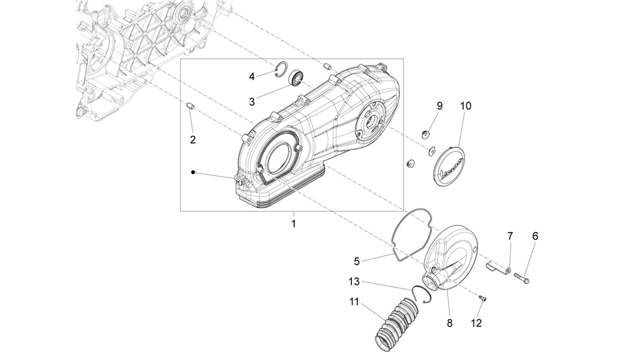 Crankcase cover - Crankcase cooling