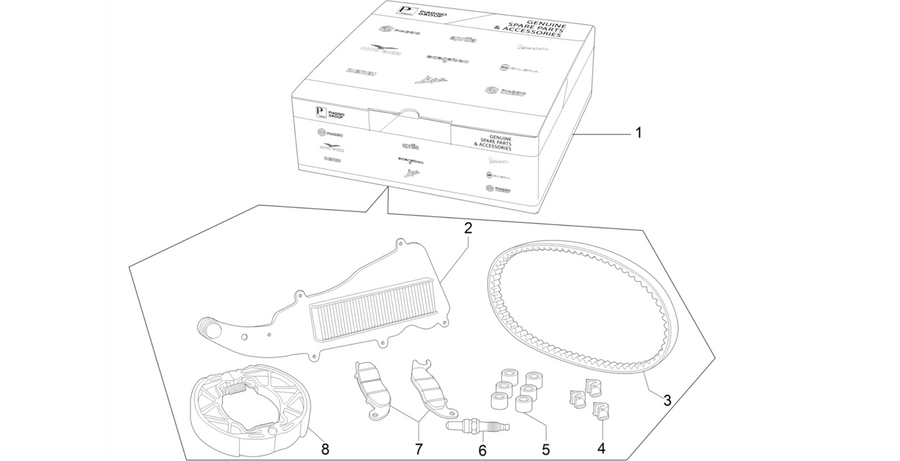 Complete wear and maintenance kit