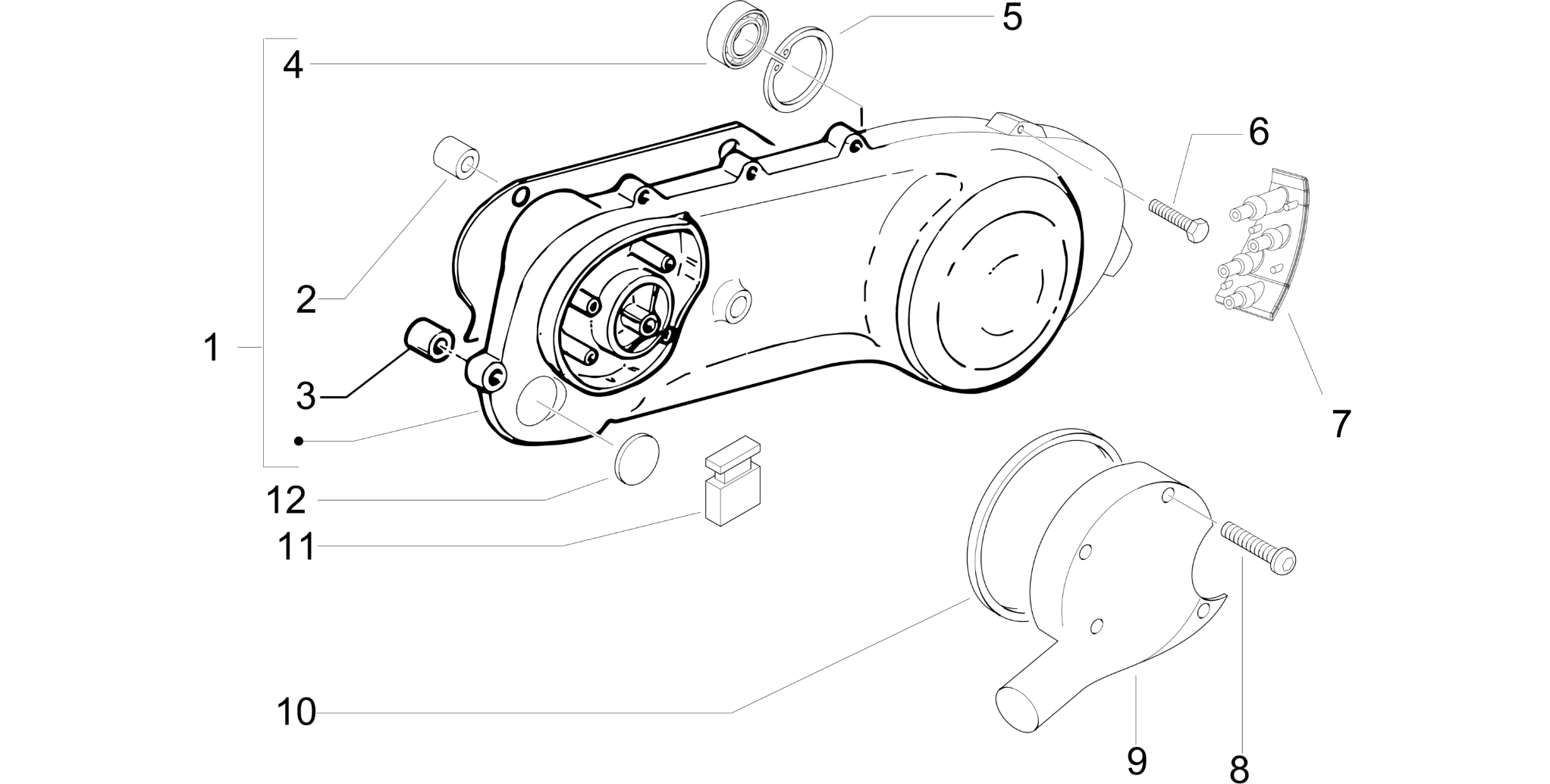 Crankcase cover - Crankcase cooling