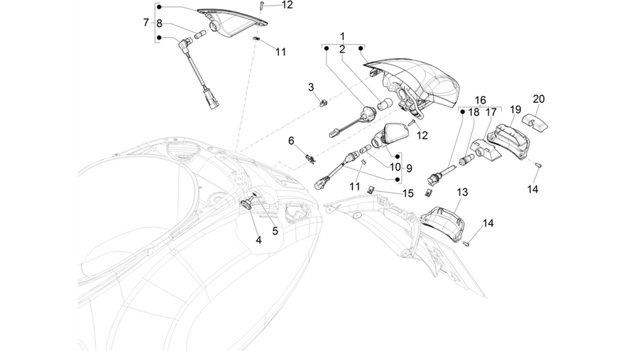 Rear headlamps - Turn signal lamps