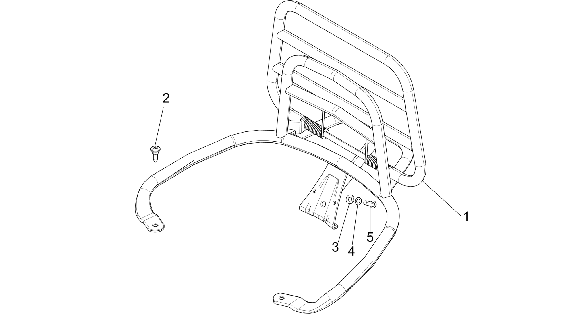 Rear luggage rack