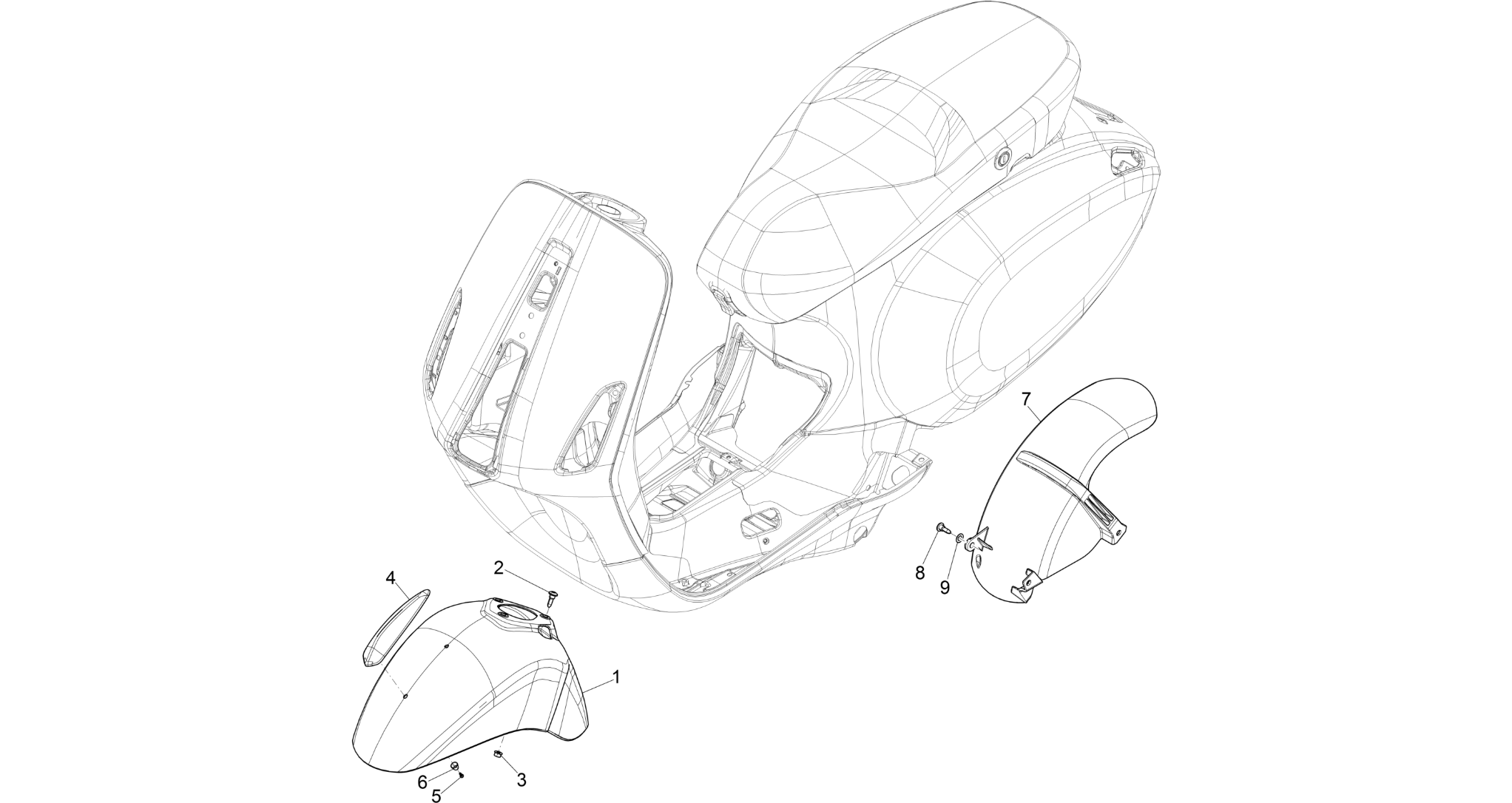 Wheel huosing - Mudguard