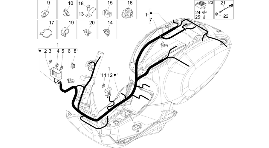 Main cable harness