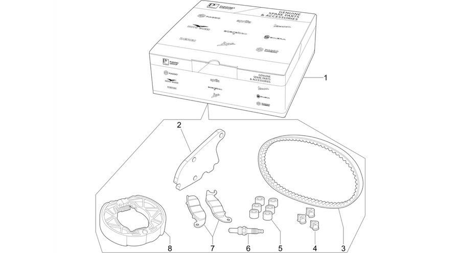 Complete wear and maintenance kit