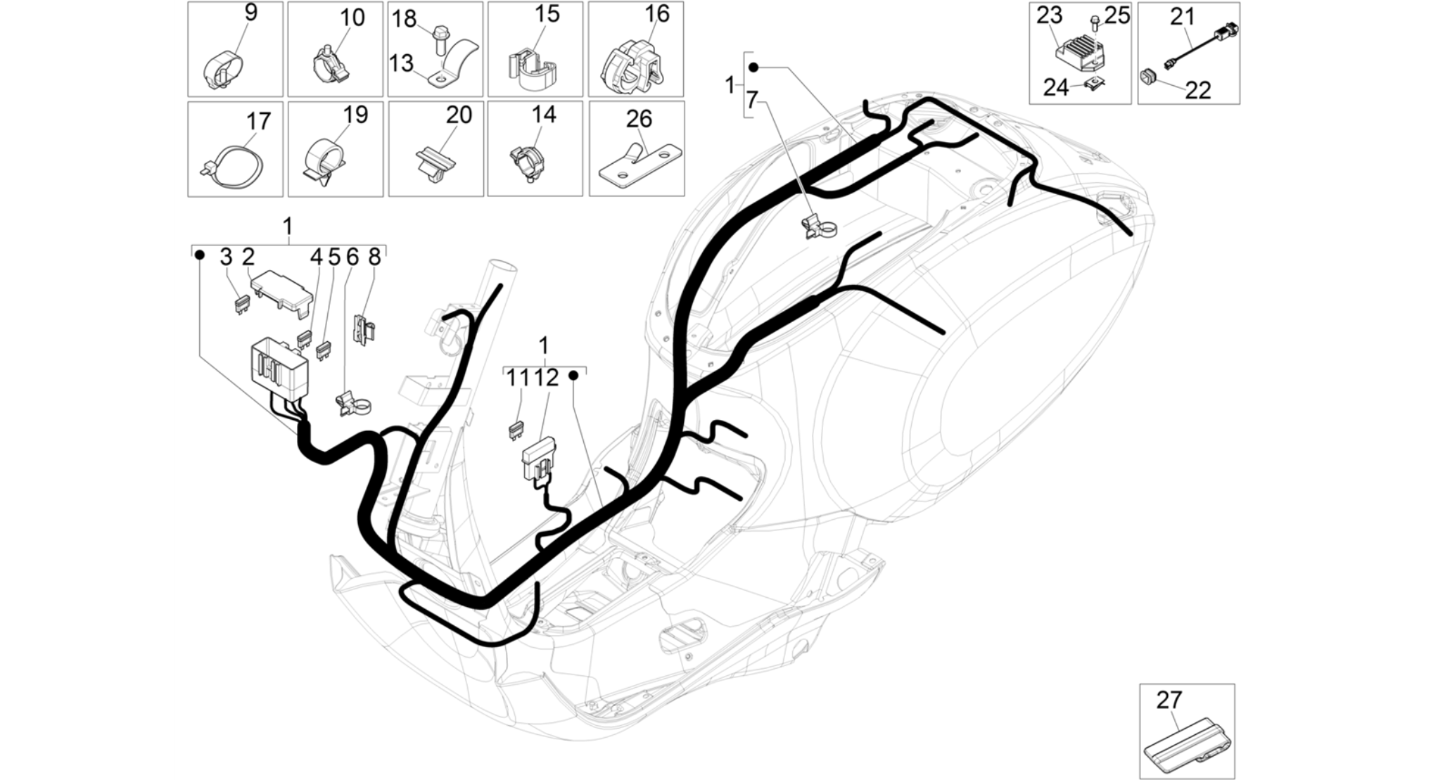 Main cable harness