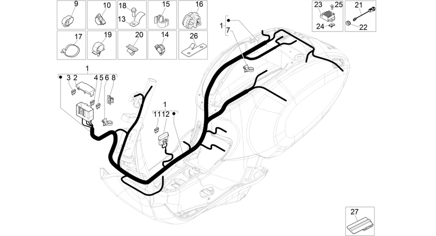 Main cable harness