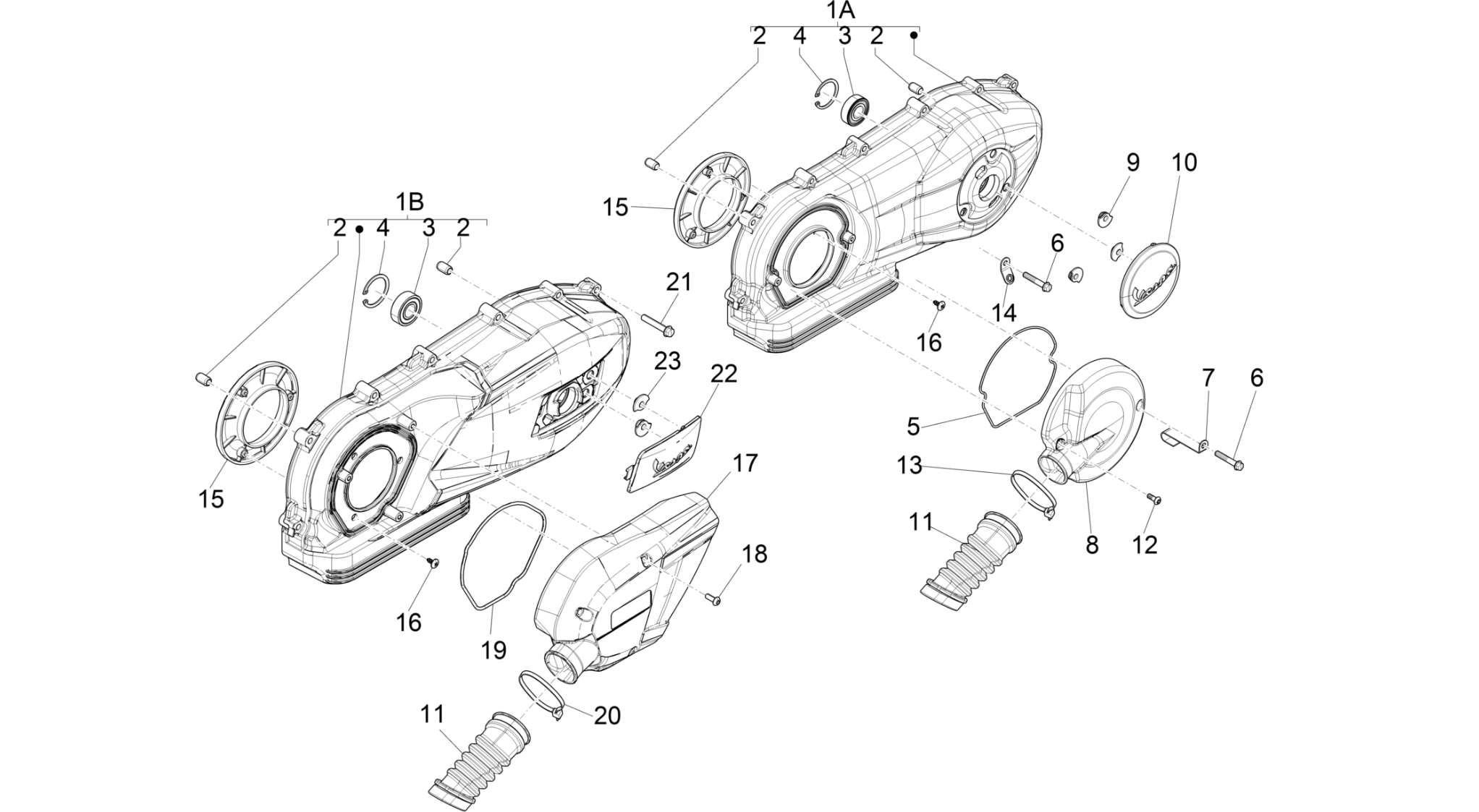 Crankcase cover - Crankcase cooling