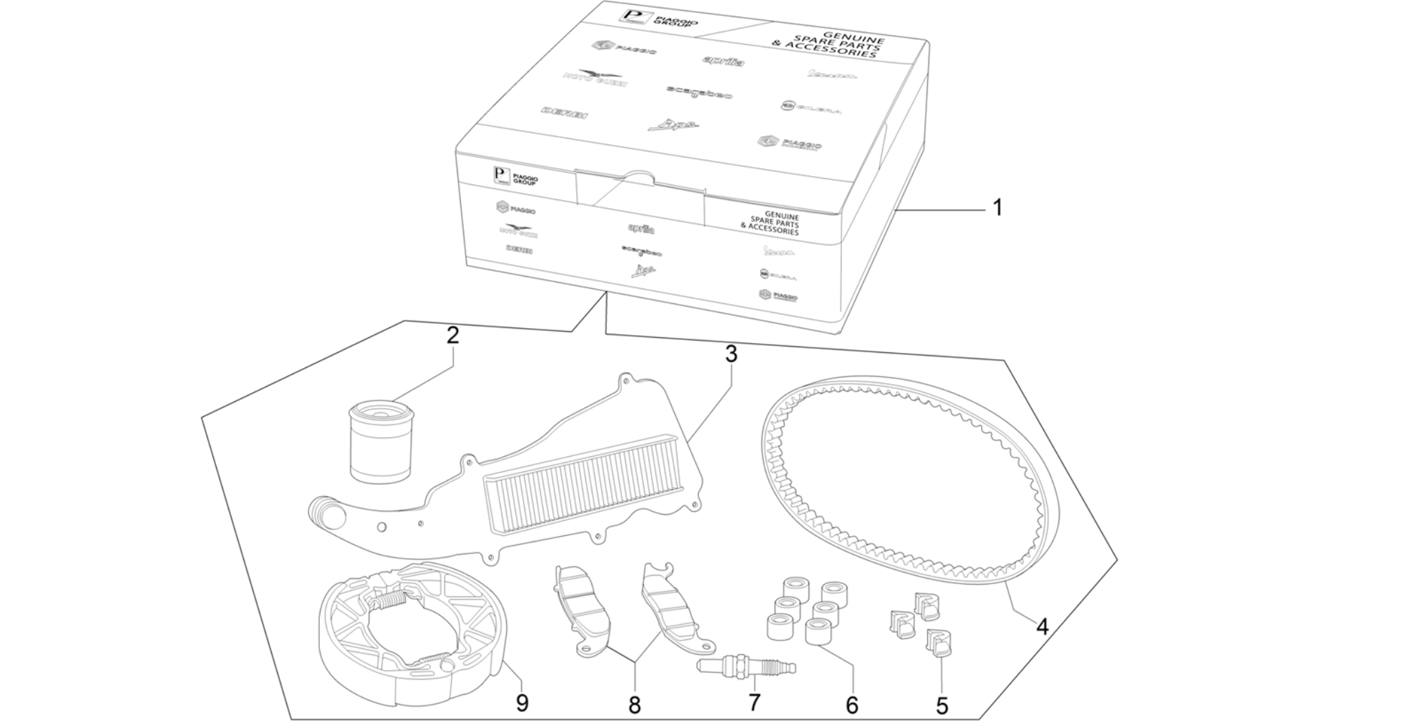 Complete wear and maintenance kit