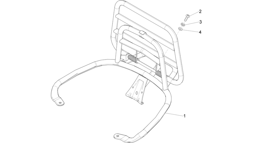 Rear luggage rack