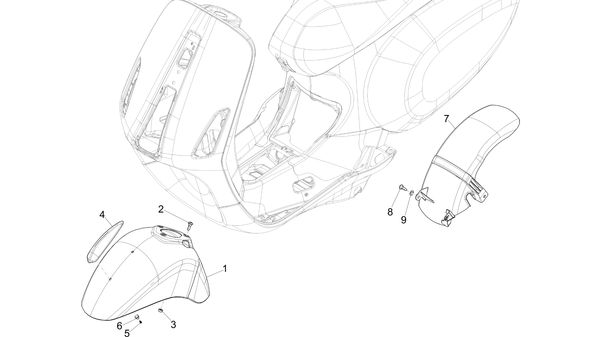 Wheel huosing - Mudguard