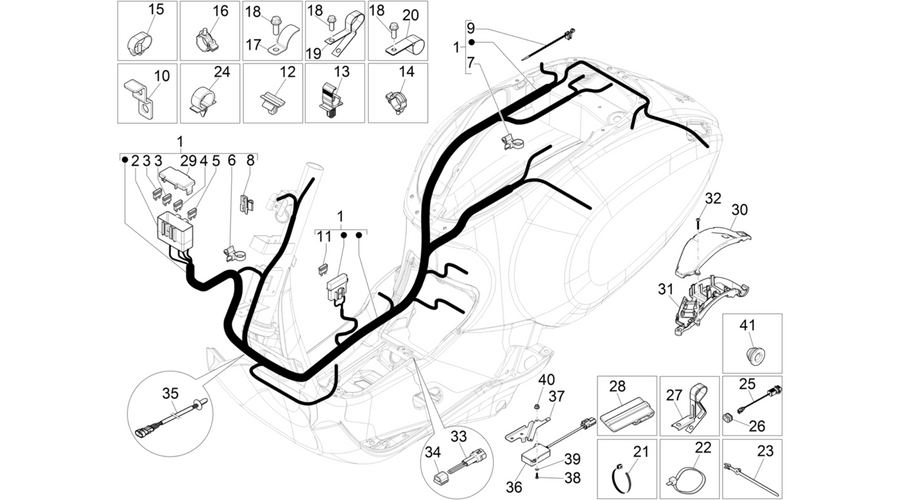 Main cable harness