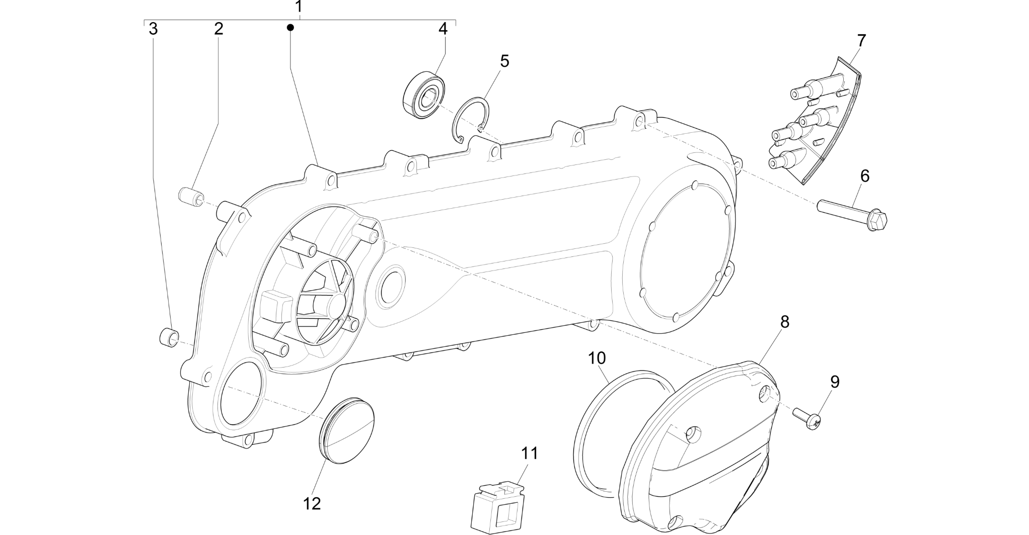 Crankcase cover - Crankcase cooling