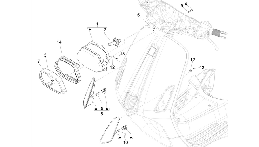Front headlamps - Turn signal lamps
