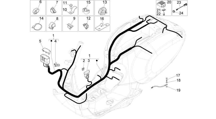 Main cable harness