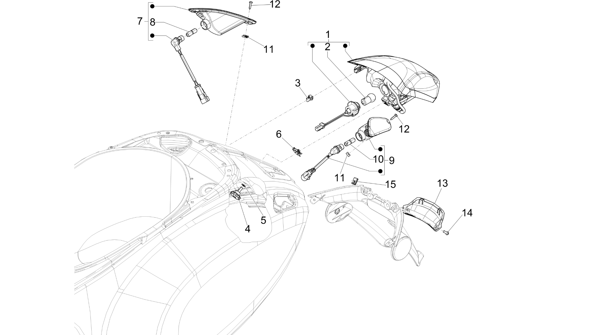 Rear headlamps - Turn signal lamps