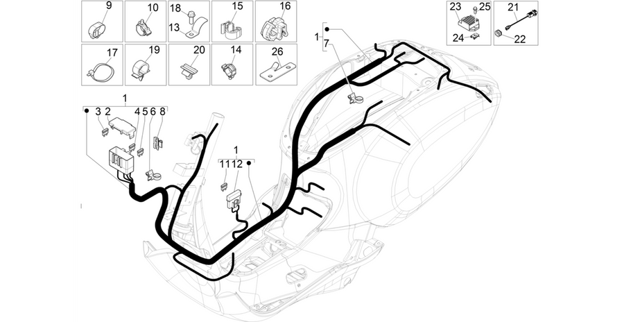 Main cable harness